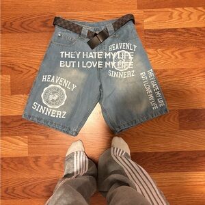 fire jorts fit baggy size 32